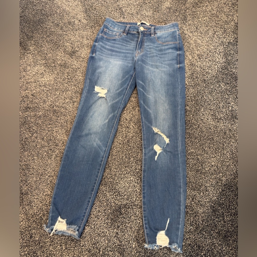 Refuge Distressed Straight Leg Women's Jeans